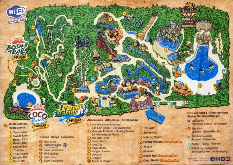 Map Of Siam Park Siam Park – The Ultimate Guide (2020 Edition)   Tenerife.fun